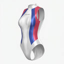 LEOHEX liquid gloss swimsuit requiring gentle high-gloss spandex care