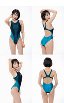 LEOHEX Liquid Gloss Mesh-Panel High-Cut Swimsuit – product image 14