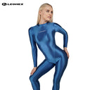 LEOHEX Liquid Gloss High-Neck Footed Catsuit – product image 20