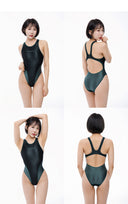 LEOHEX Liquid Gloss Mesh-Panel High-Cut Swimsuit – product image 17