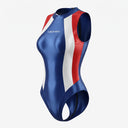 LEOHEX Liquid Gloss High-Neck Racing-Style Swimsuit – product image 2