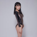 LEOHEX Liquid Gloss Long Sleeve High-Cut Swimsuit – product image 11