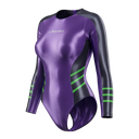 LEOHEX Liquid Gloss Long Sleeve High-Cut Swimsuit – product image 1