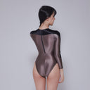 LEOHEX Liquid Gloss Long Sleeve High-Cut Swimsuit – product image 12