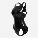 LEOHEX Solid Gloss Competitive-Style High-Cut Swimsuit – product image 4