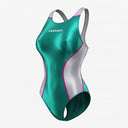 LEOHEX Liquid Gloss Sporty Color-Block High-Cut Swimsuit – product image 12