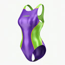 LEOHEX Liquid Gloss Sporty Color-Block High-Cut Swimsuit – product image 15