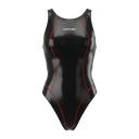 LEOHEX Solid Gloss Contrast High-Cut Swimsuit – product image 1