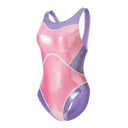 LEOHEX Titanium Gloss LYCRA® Multi-Panel High-Cut Swimsuit – product image 1