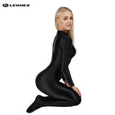 LEOHEX Liquid Gloss High-Neck Footed Catsuit – product image 28
