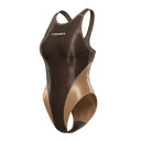 LEOHEX Liquid Gloss Mesh-Panel High-Cut Swimsuit – product image 1