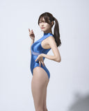 LEOHEX Liquid Gloss Sheer Mesh High-Neck High-Cut Bodysuit – product image 12
