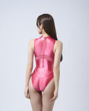 LEOHEX Liquid Gloss Sheer Mesh High-Neck High-Cut Bodysuit – product image 30