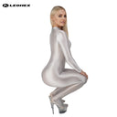 LEOHEX Liquid Gloss High-Neck Footed Catsuit – product image 31
