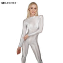 LEOHEX Liquid Gloss High-Neck Footed Catsuit – product image 6