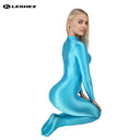 LEOHEX Liquid Gloss High-Neck Footed Catsuit – product image 47