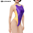 LEOHEX Sporty Color-Block Racing-Style Swimsuit – product image 7