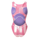LEOHEX Titanium Gloss LYCRA® Multi-Panel High-Cut Swimsuit – product image 8