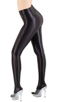 LEOHEX Liquid Gloss High-Shine Footed Leggings – product image 33