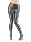 LEOHEX Liquid Gloss High-Shine Footed Leggings – product image 4