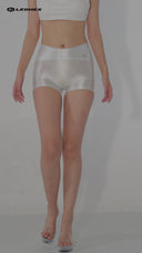 LEOHEX Liquid Gloss High-Shine Biker Shorts – product image 2